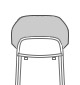 tabouret haut AF02 492x1092mm Height: Chair:1092mm Seat:769mm