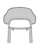 tabouret haut AF03 562x1092mm Height: Chair:1092mm Seat:769mm