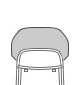 high stool AF07 492x999mm Height: Chair:999mm Seat:650mm