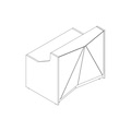 modular reception desk ALP05 1256x946mm