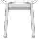 chair 4-legged base Wood