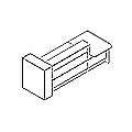 banque d'accueil modulaire LAV431L 2746x1104mm