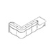 banque d'accueil  forme organique LUV47L 3310x1103mm