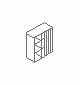 tambour cabinet MEA3L-05 1000x1189mm