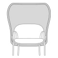 Large shield 1000x690mm Height: 1210mm