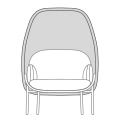 Medium shield 910x690mm Height: 1210mm