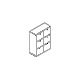 executive storage system MIT22 - gloss finish 980x418mm