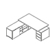 executive desk MIT2KDL 2297x2080mm
