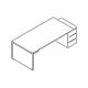 executive desk MIT3KD 2219x1000mm
