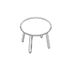 table PLF80 800x800mm