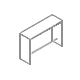 table haute PSW56 1600x500mm H:1100mm