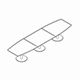 conference table ST16 4200x1100mm