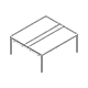 table de réunion SY08 1800x1610mm