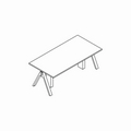 desk with height adjustment V02R 2000x1000mm