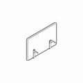 acoustic desk panels ZPS610 990x650mm