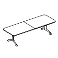 whiteboard folding table Rectangular with rounded edges