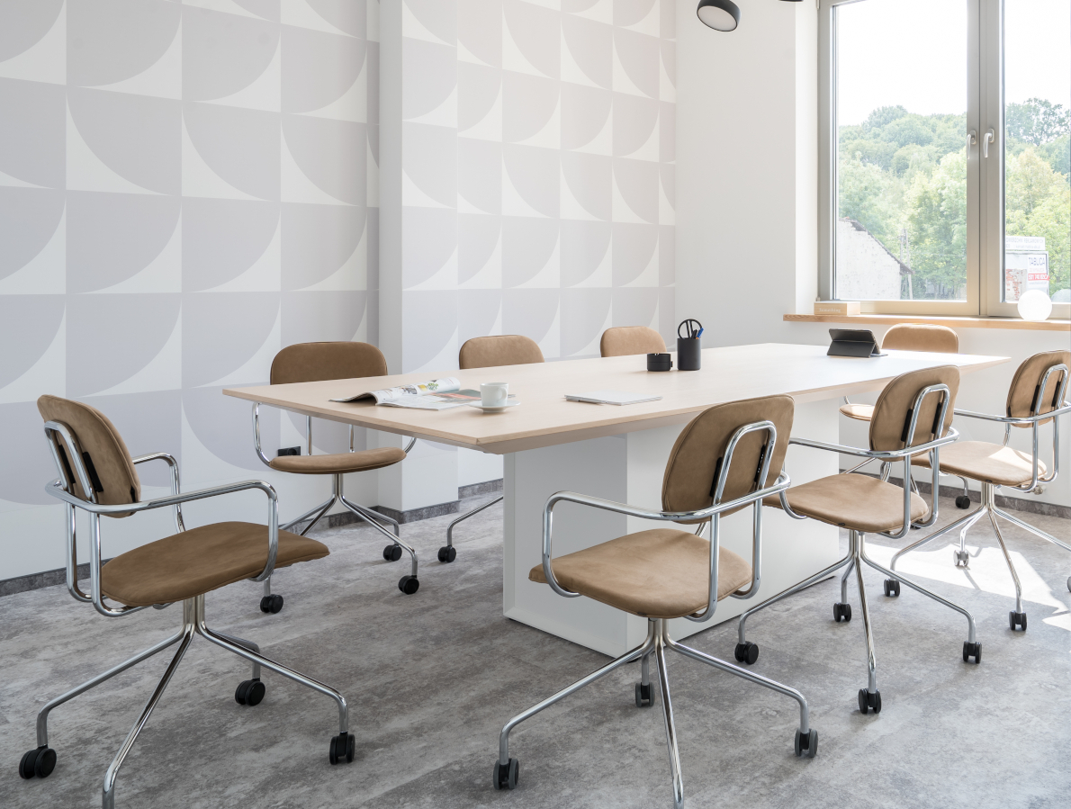 Gravity conference table