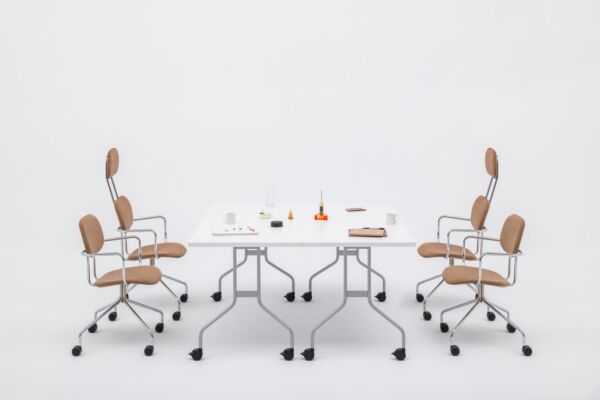 Easy  folding conference table