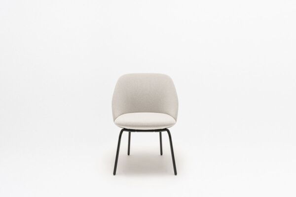 Paralel conference armchair 4-legged base
