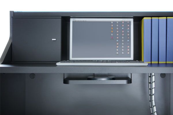 Linea reception desk storage 