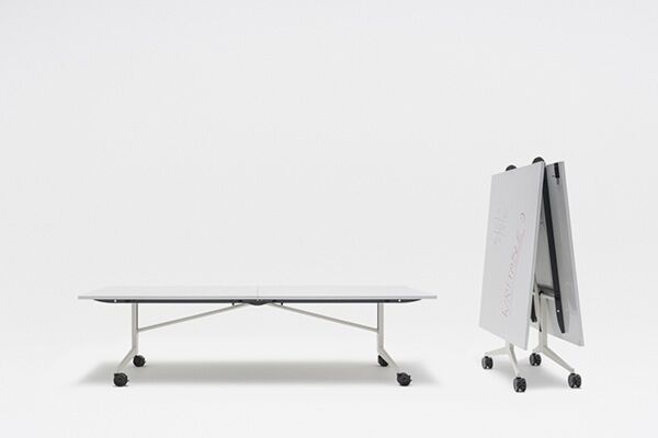 Plex mesa plegable con superficie de pizarra blanca