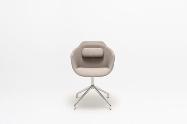 Ultra chair polished aluminium base