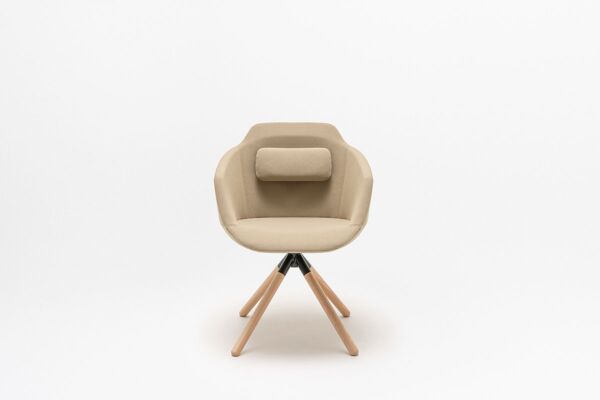 Ultra chair with wooden base