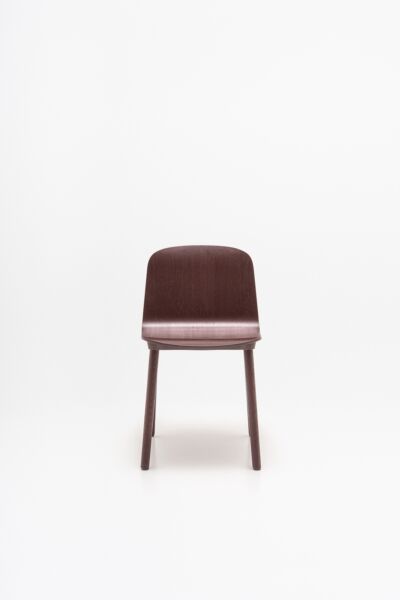 Nud plywood chair, wooden base