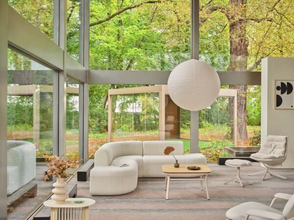 Grace glass top coffee table