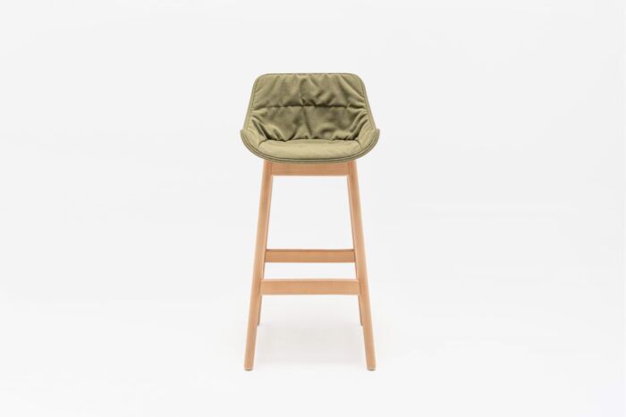 Baltic Soft Duo - high stool wooden base