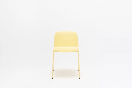 Nud - plywood chair with a four-legged metal base
