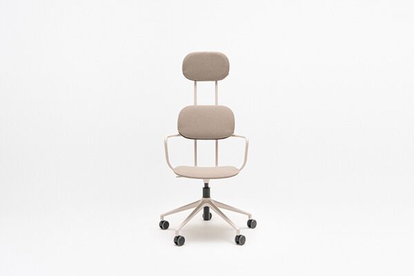 New School - chaise réglable en hauteur tapissée avec appuie-tête