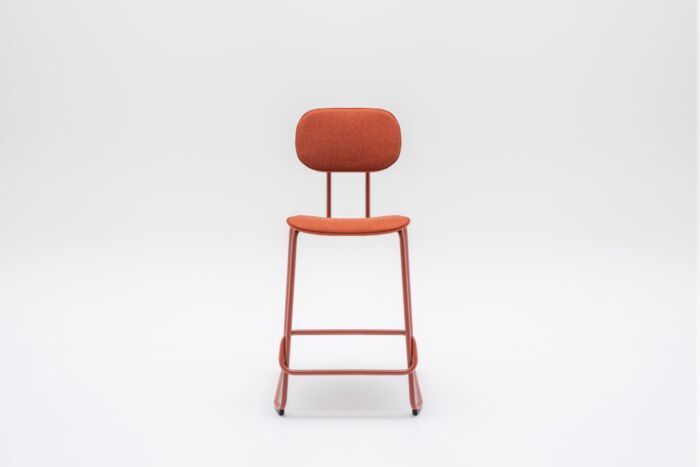 New School - upholstered high stool 