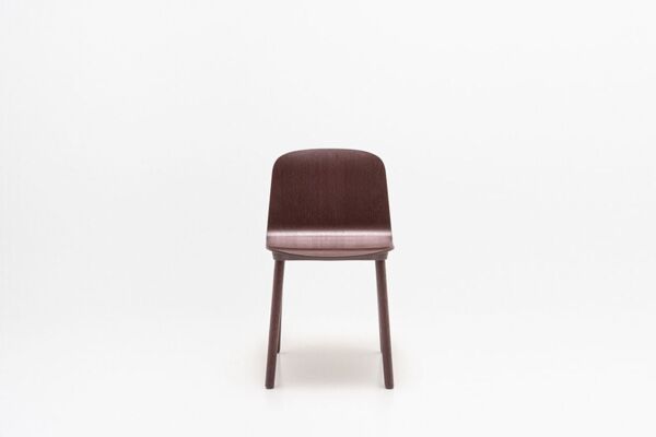 Nud - silla de contrachapado con base de madera