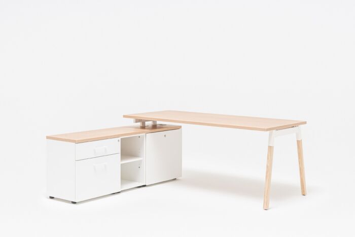 Ogi W - Schreibtisch mit Schrank 