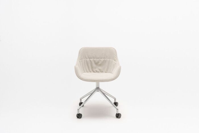 Baltic Soft Duo - chair polished aluminium base