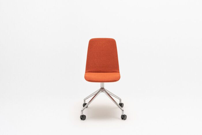 Ulti - chair polished aluminium base