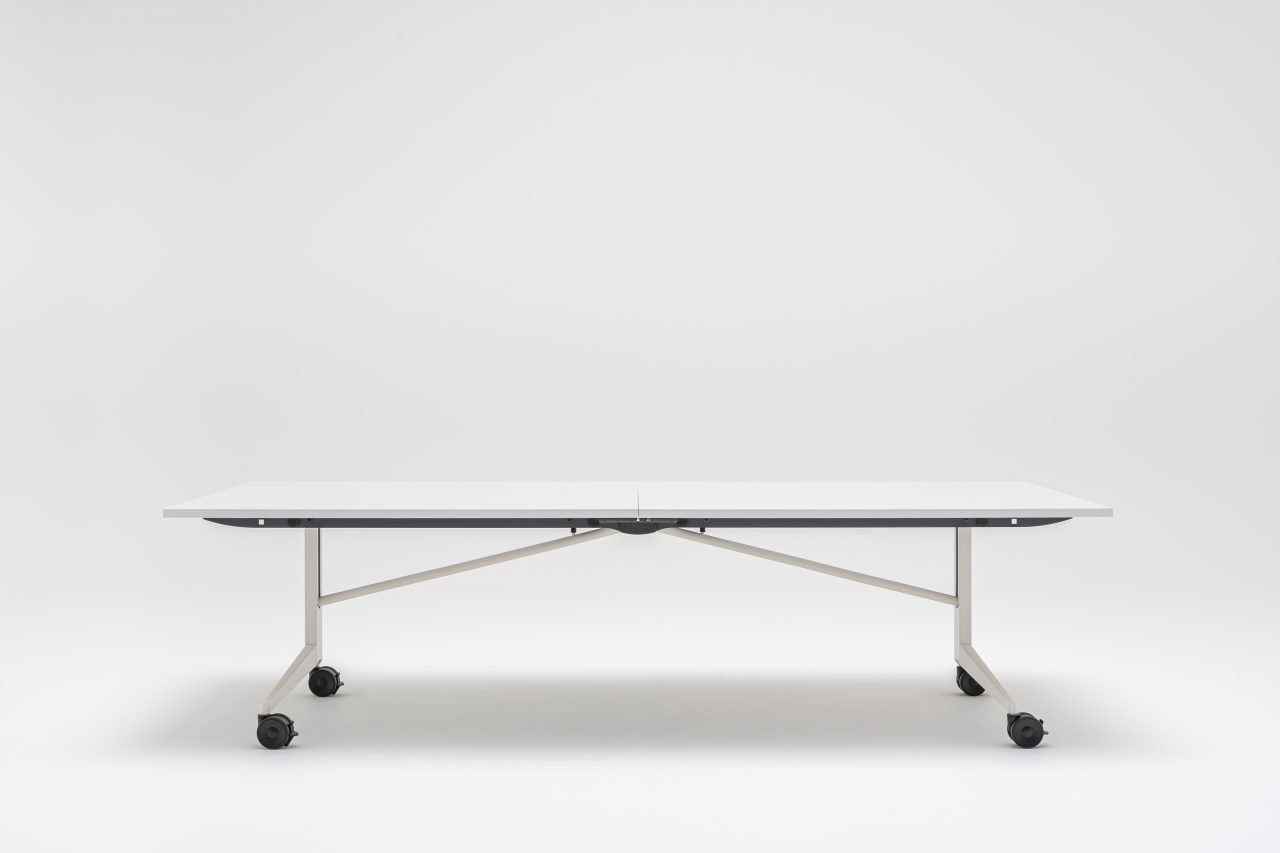 Rolling hot sale conference table