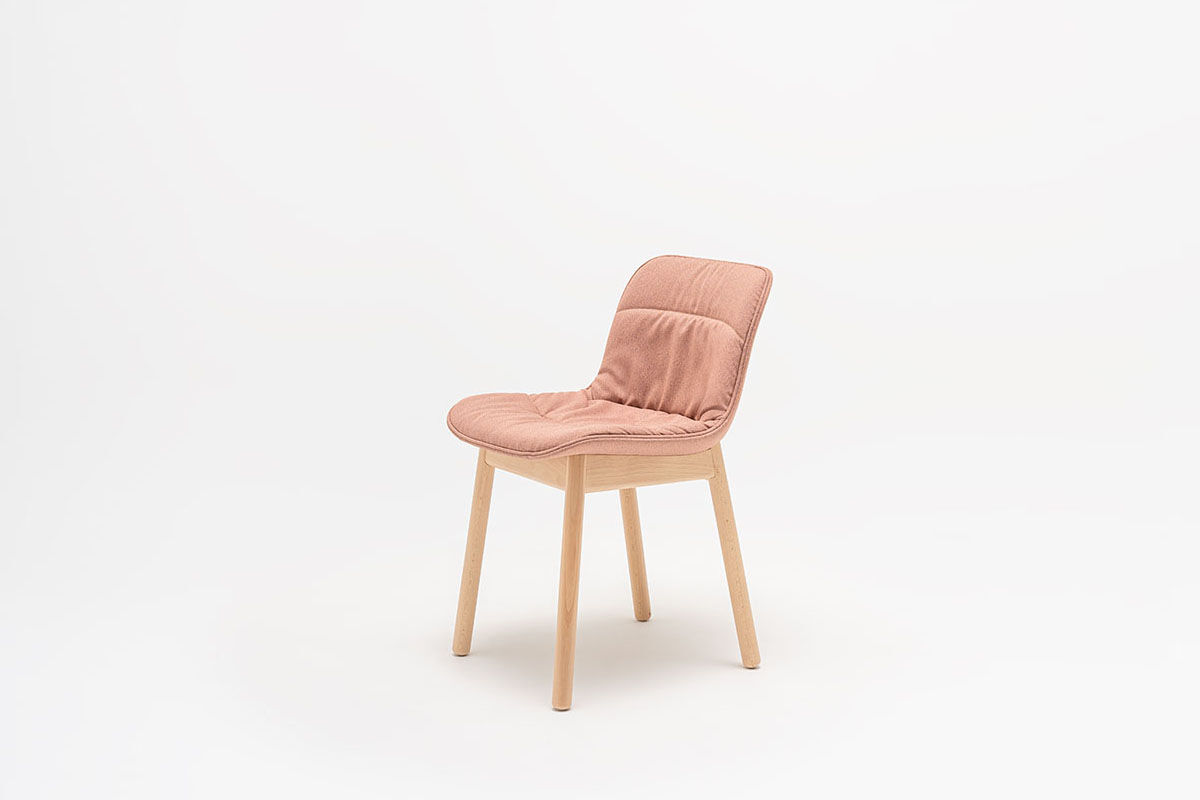 sedia con base in legno Baltic 2 Soft Duo