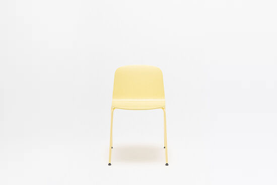 Nud plywood chair, wooden base