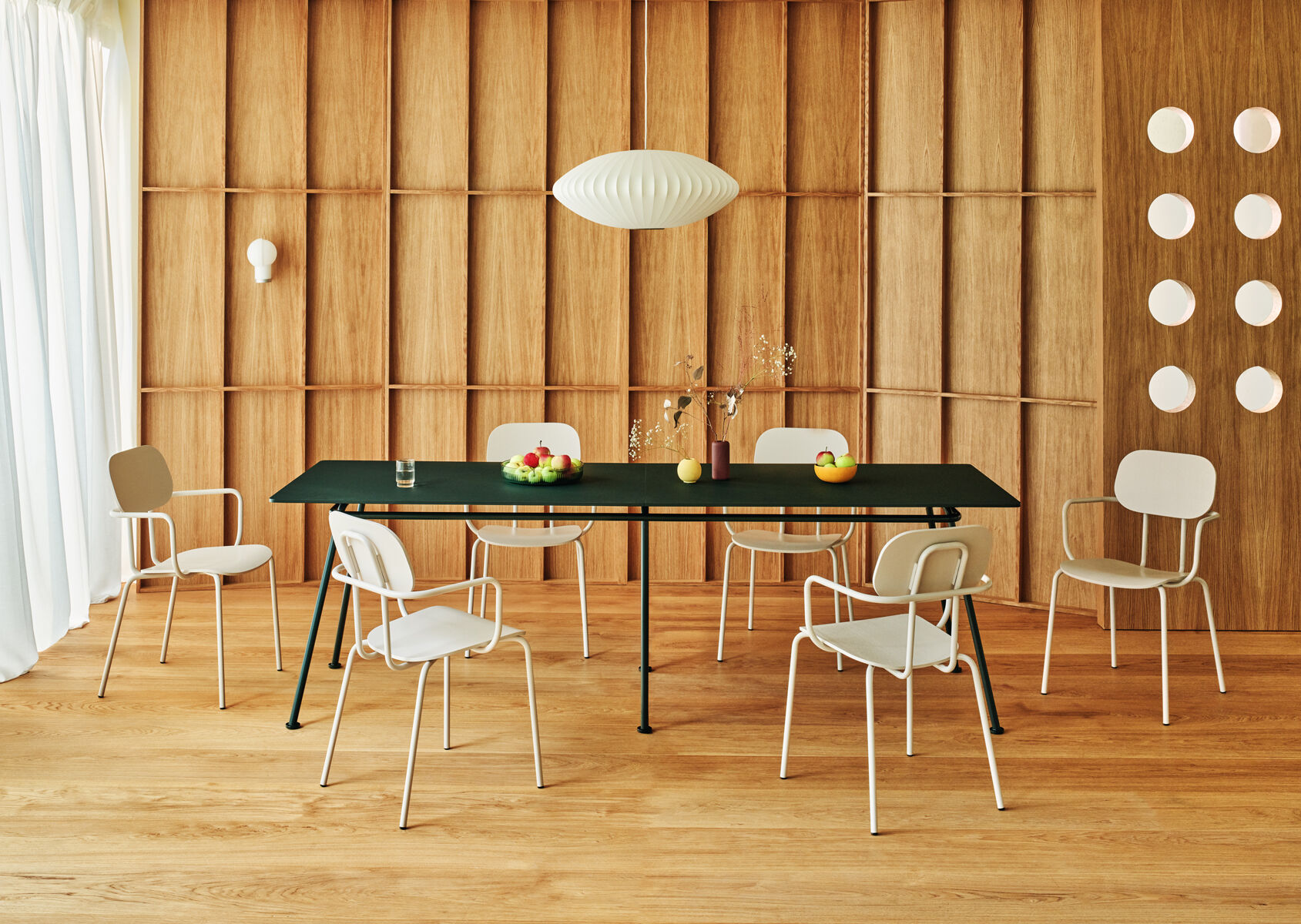 plywood chair 4-legged base New School