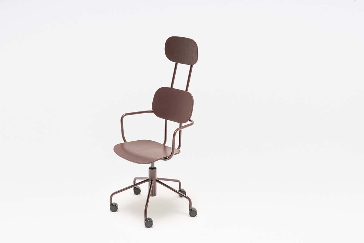 plywood chair with headrest with height adjustment New School