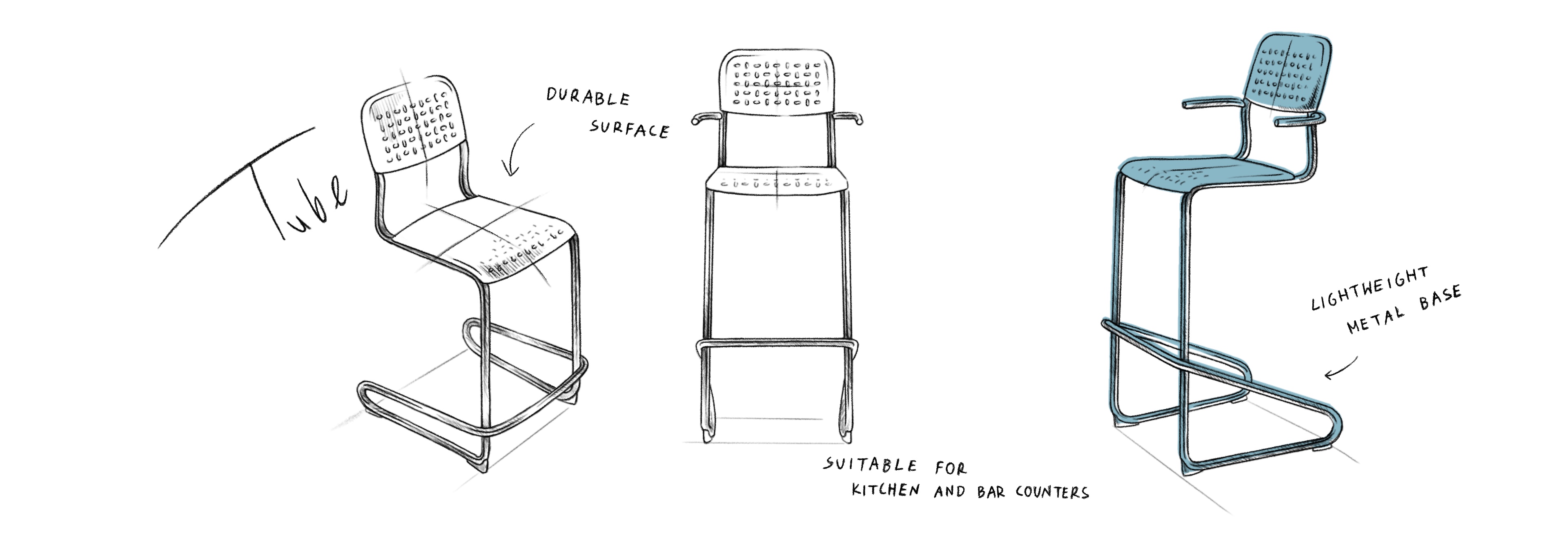 Illustration showing the key product features of the Tube