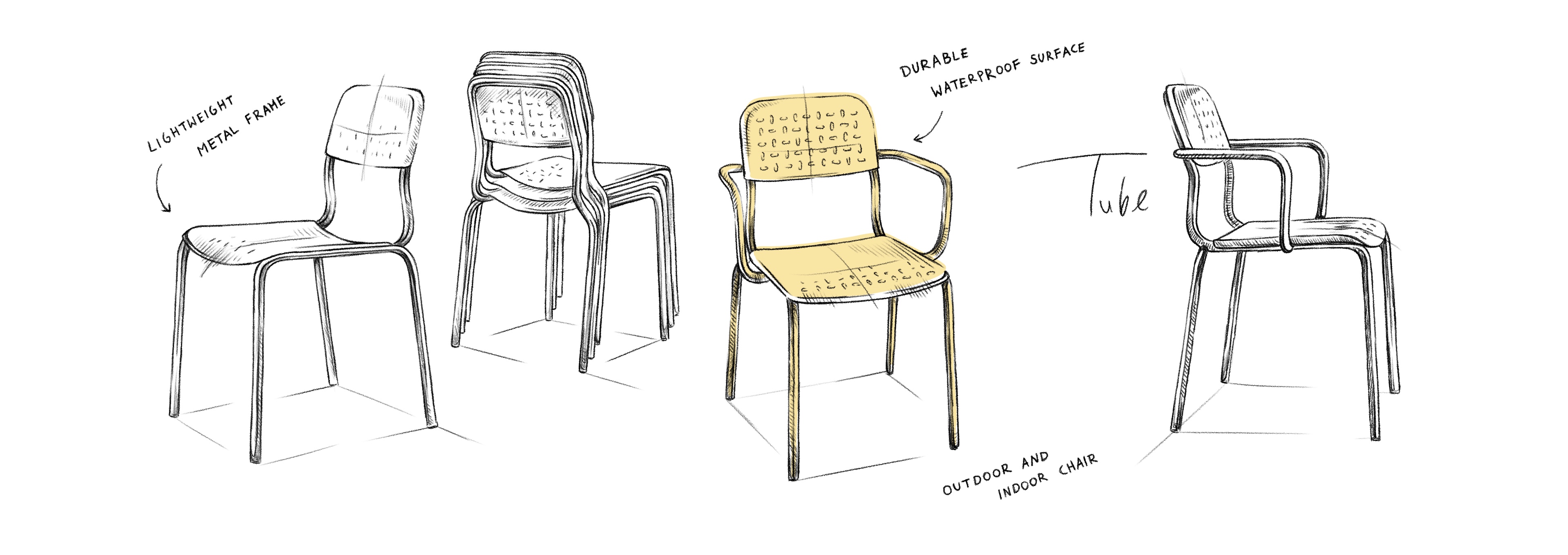 Illustration showing the key product features of the Tube