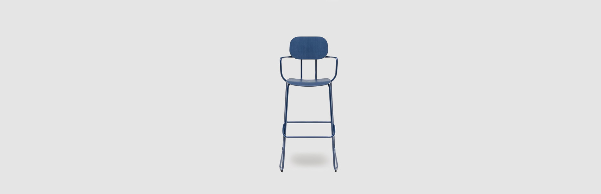 plywood high stool New School