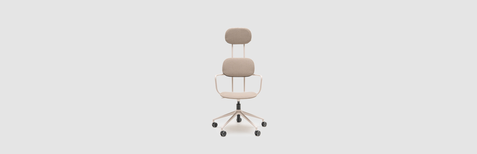 upholstered chair with headrest with height adjustment New School