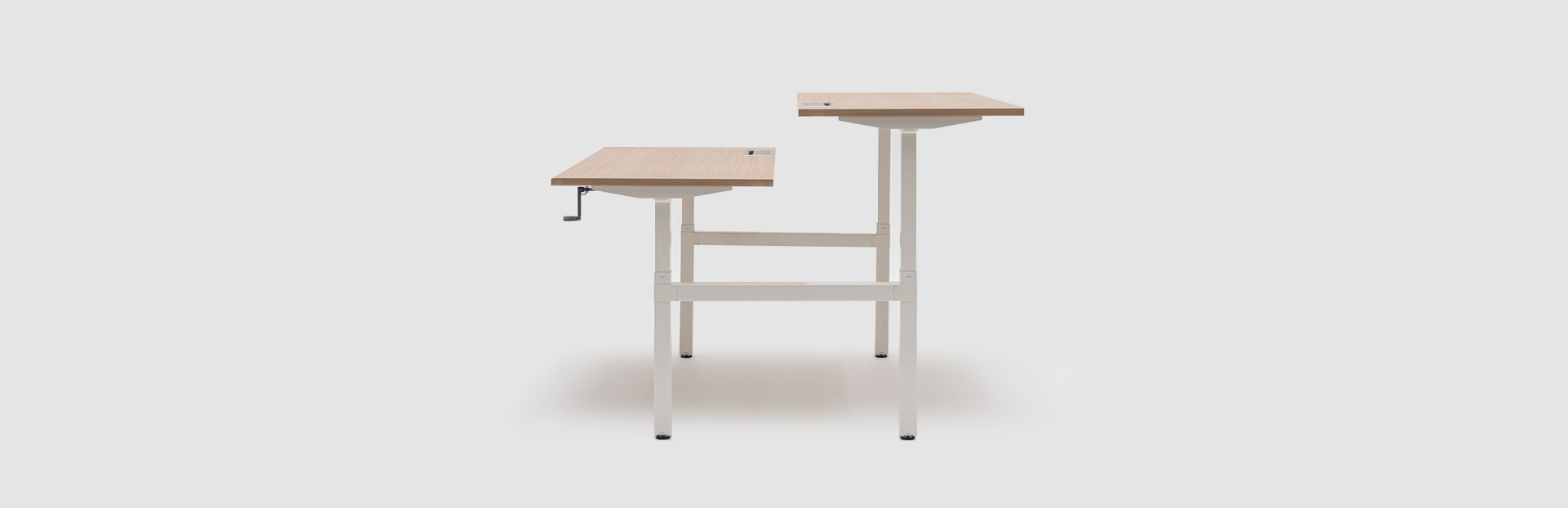 Doppelschreibtisch mit manueller Höhenverstellung  Ogi Drive Bench