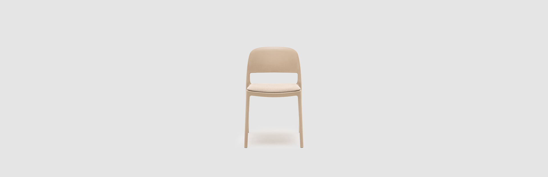 plastic chair with upholstered seat Blendy