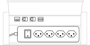 Mediabox M04H Swiss (4x230V, 2xRJ45, 1xUSB, 1xHDMI) x 1