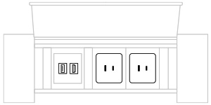 Mediabox M06H USA (2x230V, 1xUSB, 1xHDMI) z 2